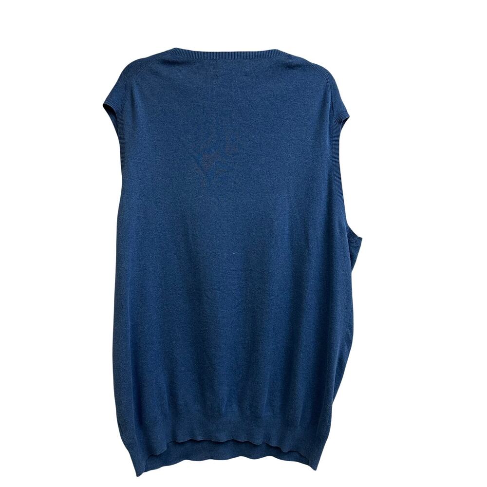 Polo Ralph Lauren Blue Sweater Vest XL Tall Embroidered Logo Golf Formal - Picture 5 of 6